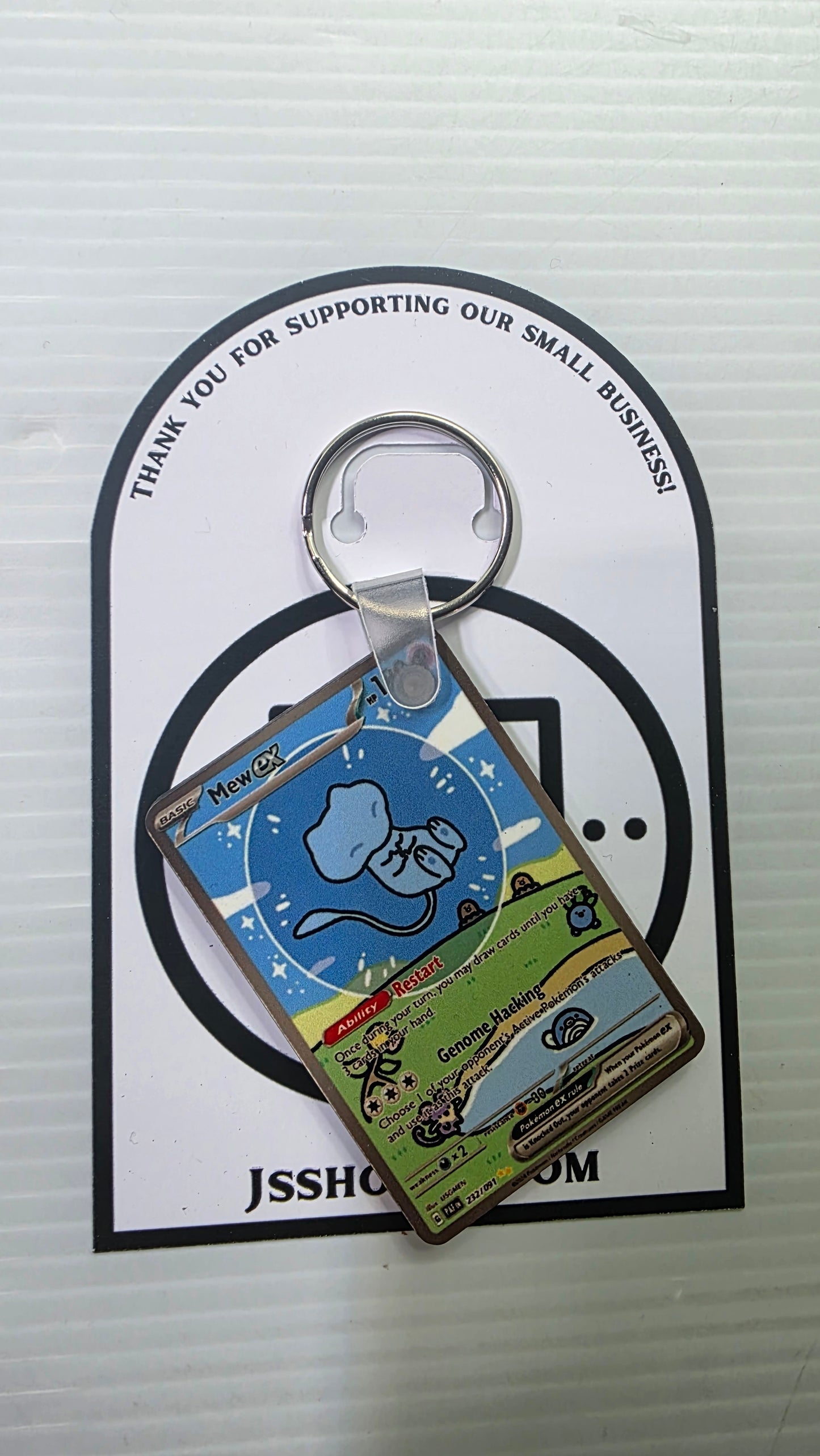 Mini Pokemon Card Keychain