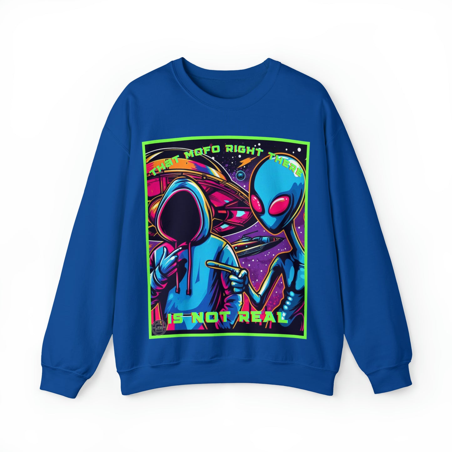 That Mofo Right There Is Not Real Unisex Heavy Blend™ Crewneck Sweatshirt