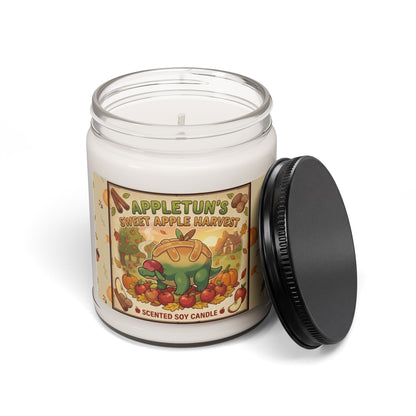 Appletun Sweet Apple Harvest Scented Soy Candle — 9 oz Autumn Apple Pie Fragrance