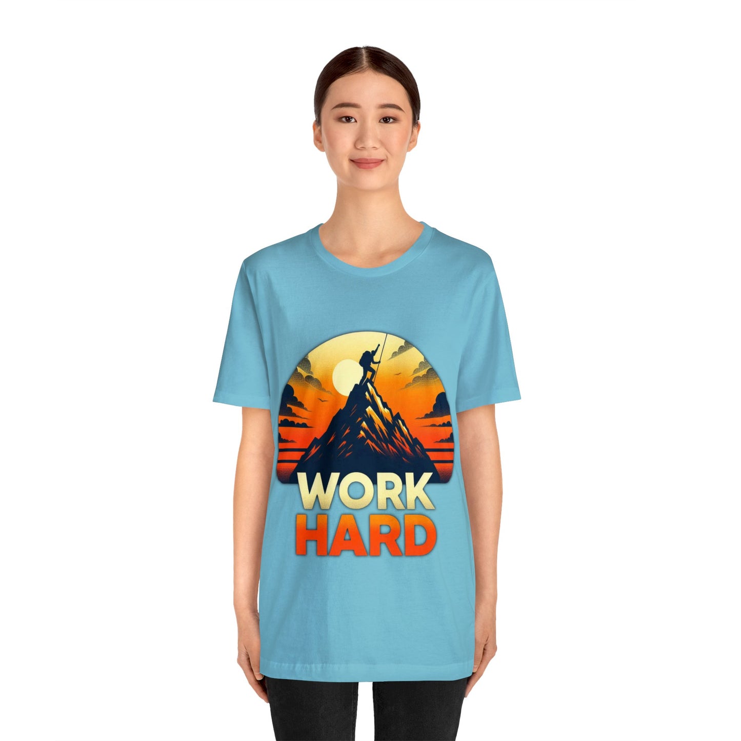 Work Hard Unisex Jersey Short Sleeve Tee