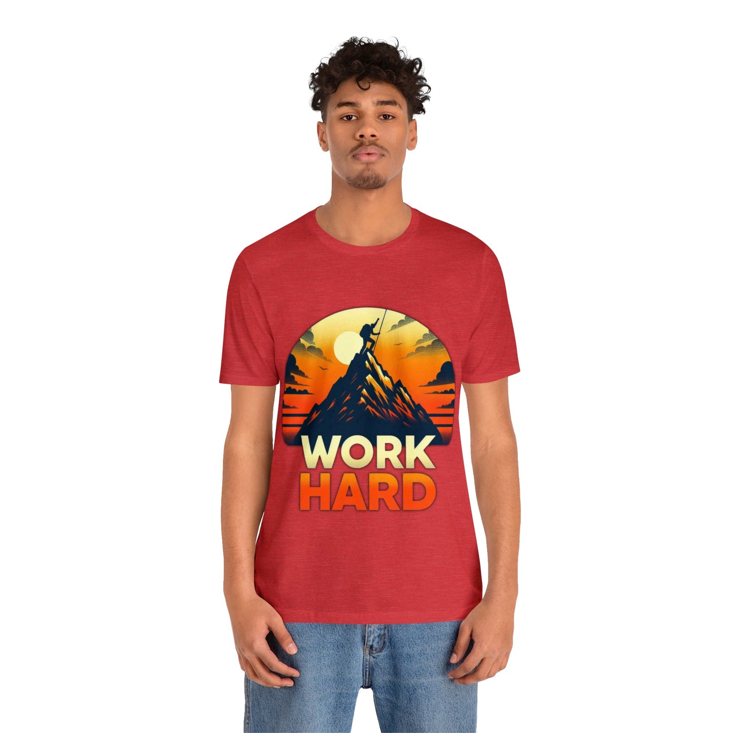 Work Hard Unisex Jersey Short Sleeve Tee