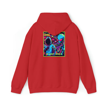 That Mofo Right There Is Not Real Unisex Heavy Blend™ Hooded Sweatshirt Alien Design