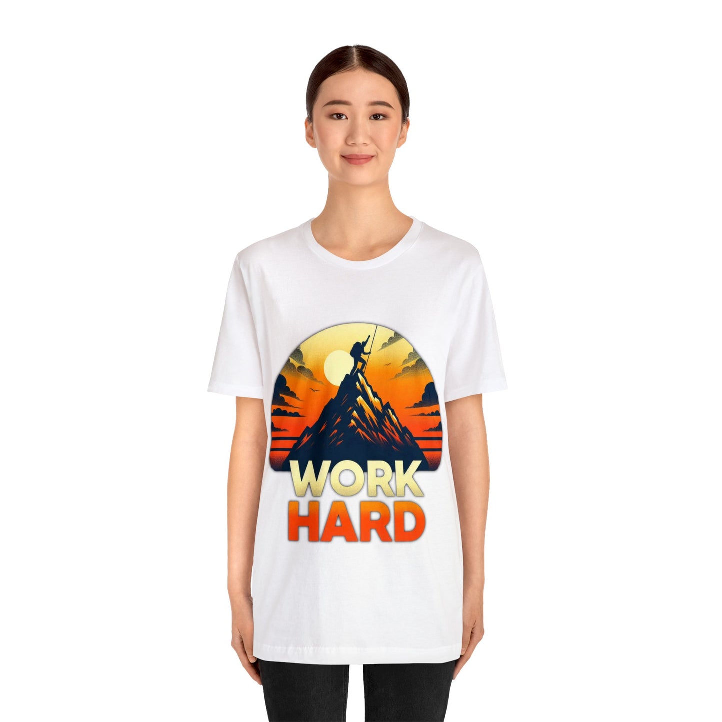 Work Hard Unisex Jersey Short Sleeve Tee