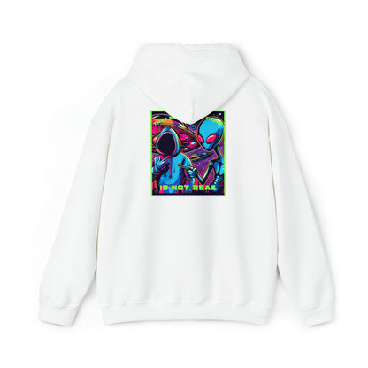 That Mofo Right There Is Not Real Unisex Heavy Blend™ Hooded Sweatshirt Alien Design