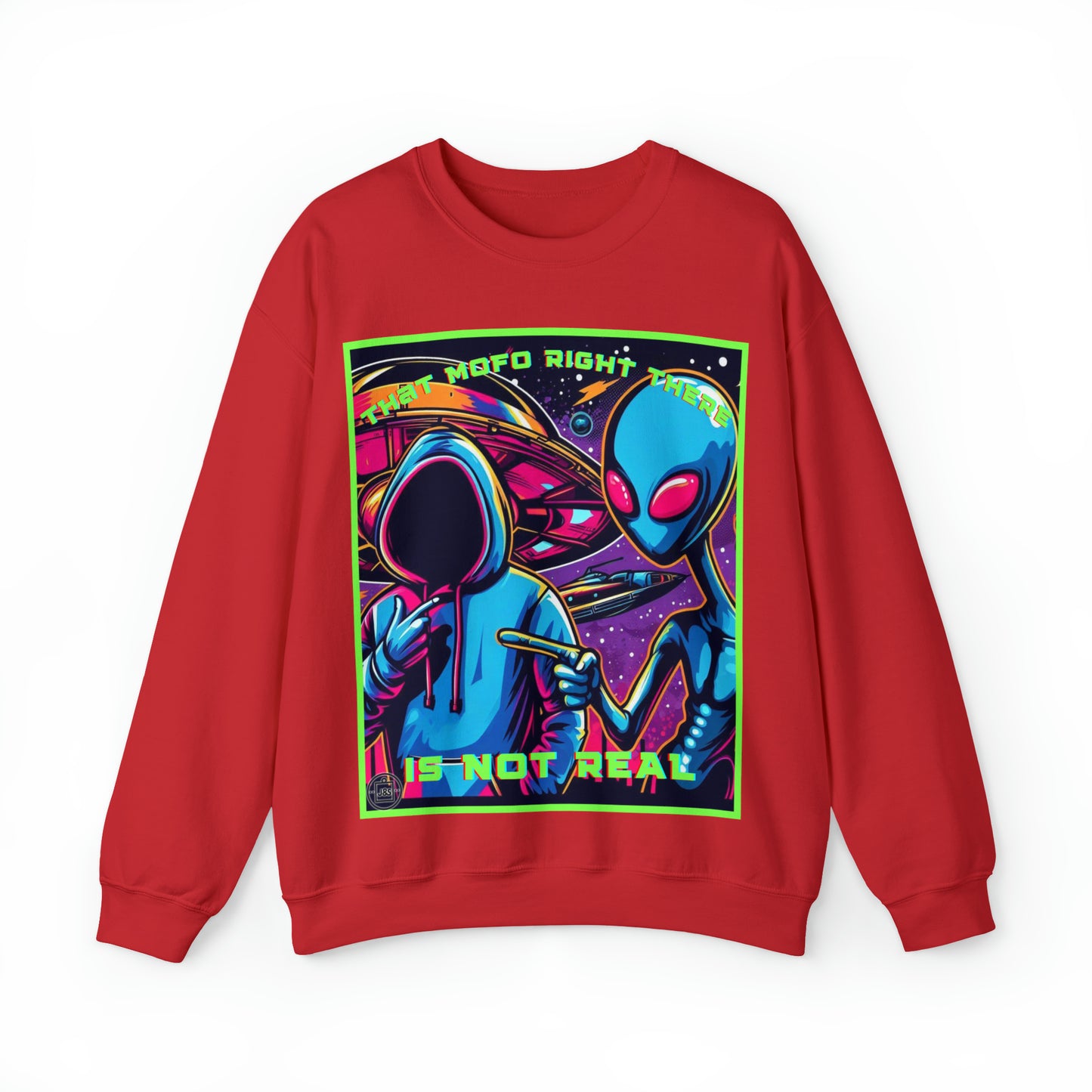 That Mofo Right There Is Not Real Unisex Heavy Blend™ Crewneck Sweatshirt