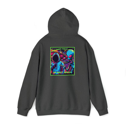 That Mofo Right There Is Not Real Unisex Heavy Blend™ Hooded Sweatshirt Alien Design