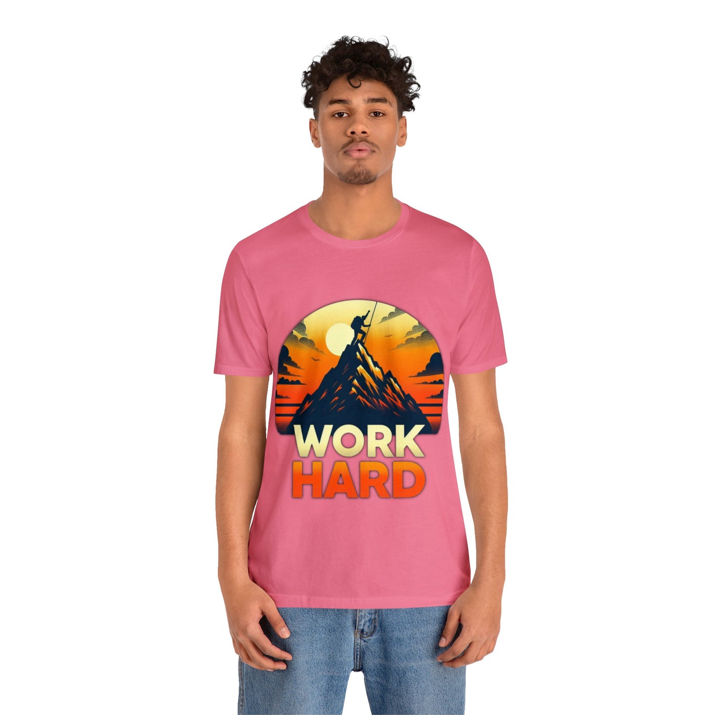 Work Hard Unisex Jersey Short Sleeve Tee