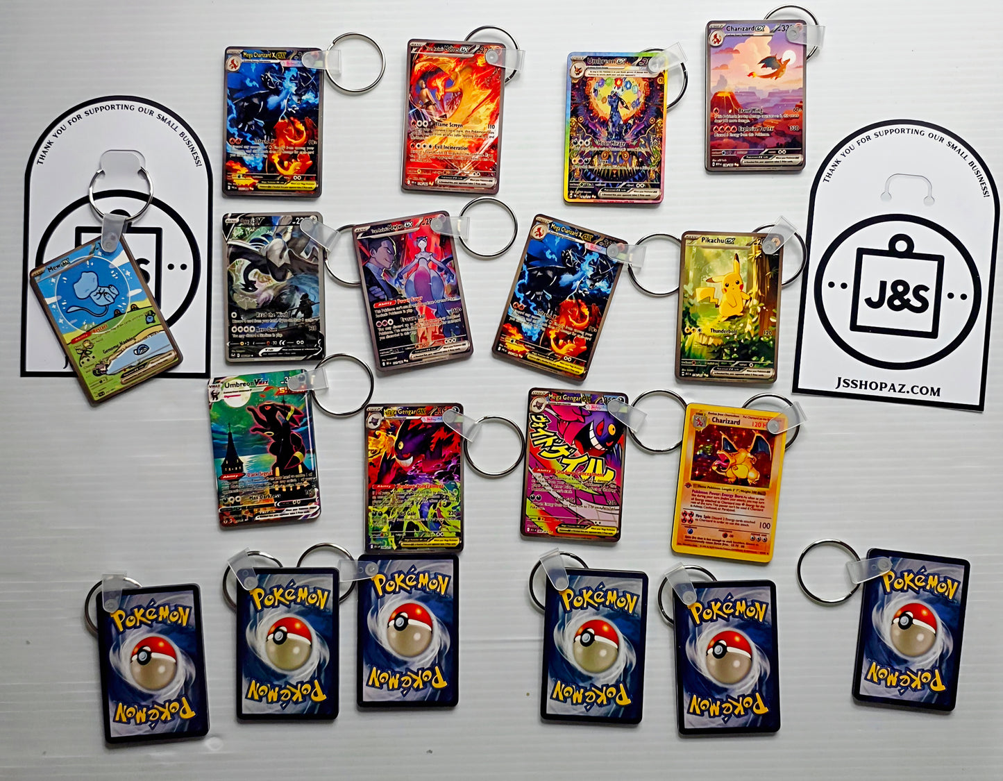 Mini Pokemon Card Keychain