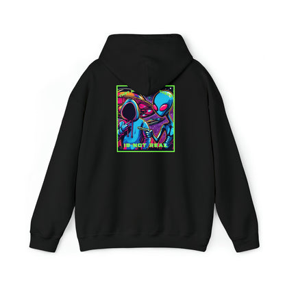 That Mofo Right There Is Not Real Unisex Heavy Blend™ Hooded Sweatshirt Alien Design