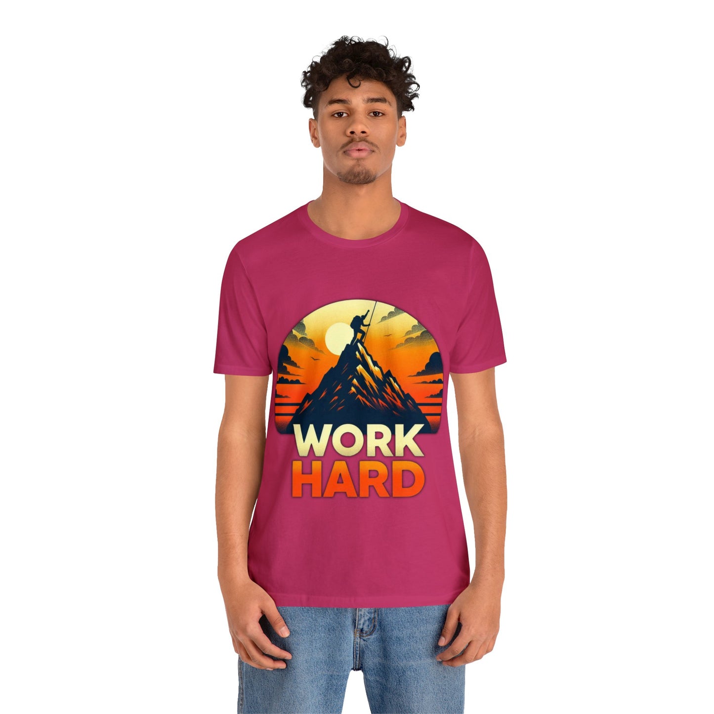 Work Hard Unisex Jersey Short Sleeve Tee