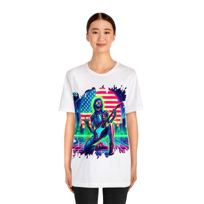 Retro Rock America Unisex Jersey Short Sleeve Tee