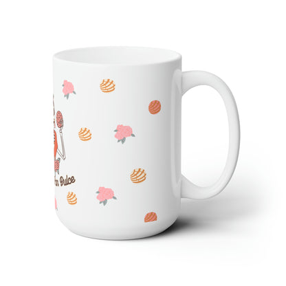 Cafecito and Pan Dulce Ceramic Mug 15oz