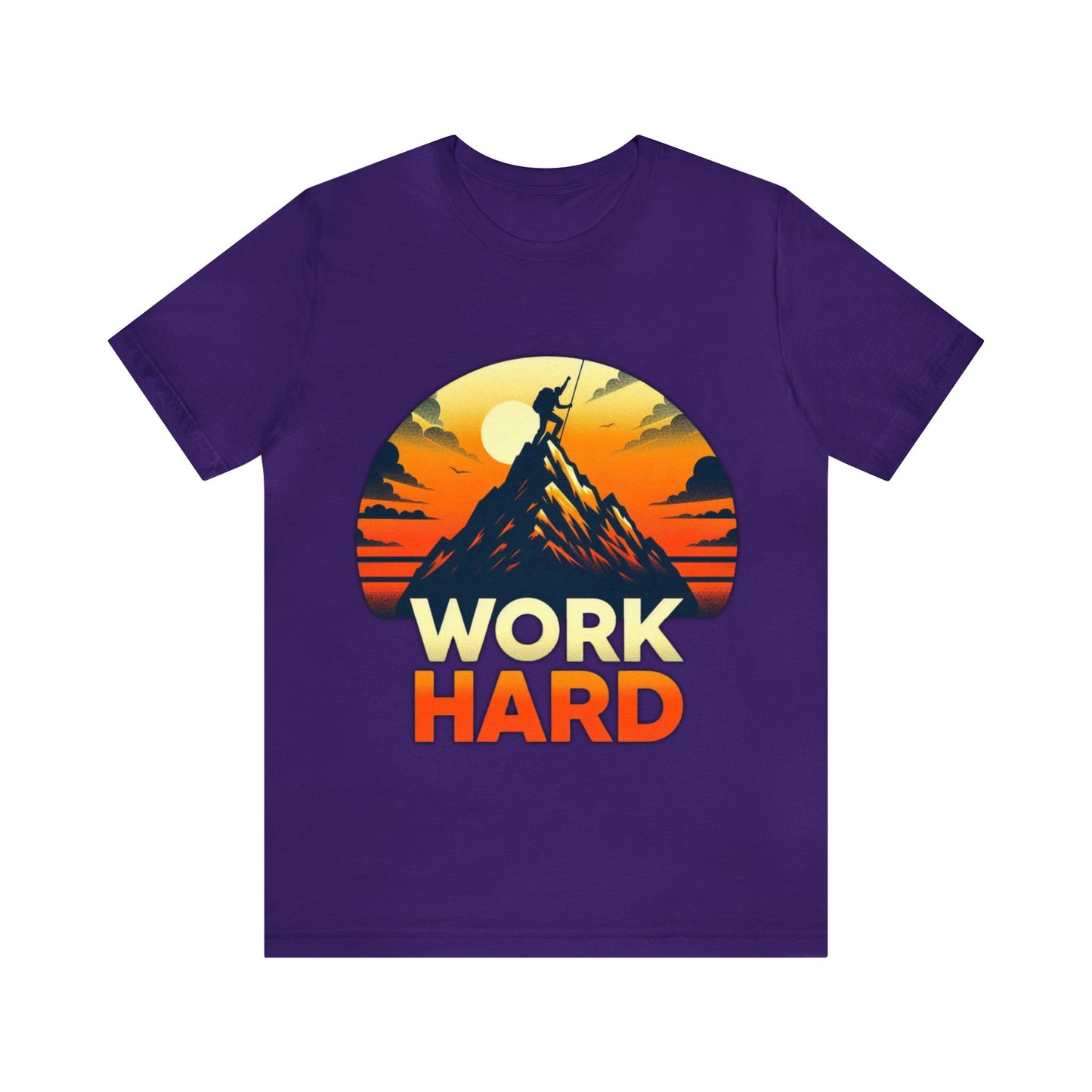 Work Hard Unisex Jersey Short Sleeve Tee