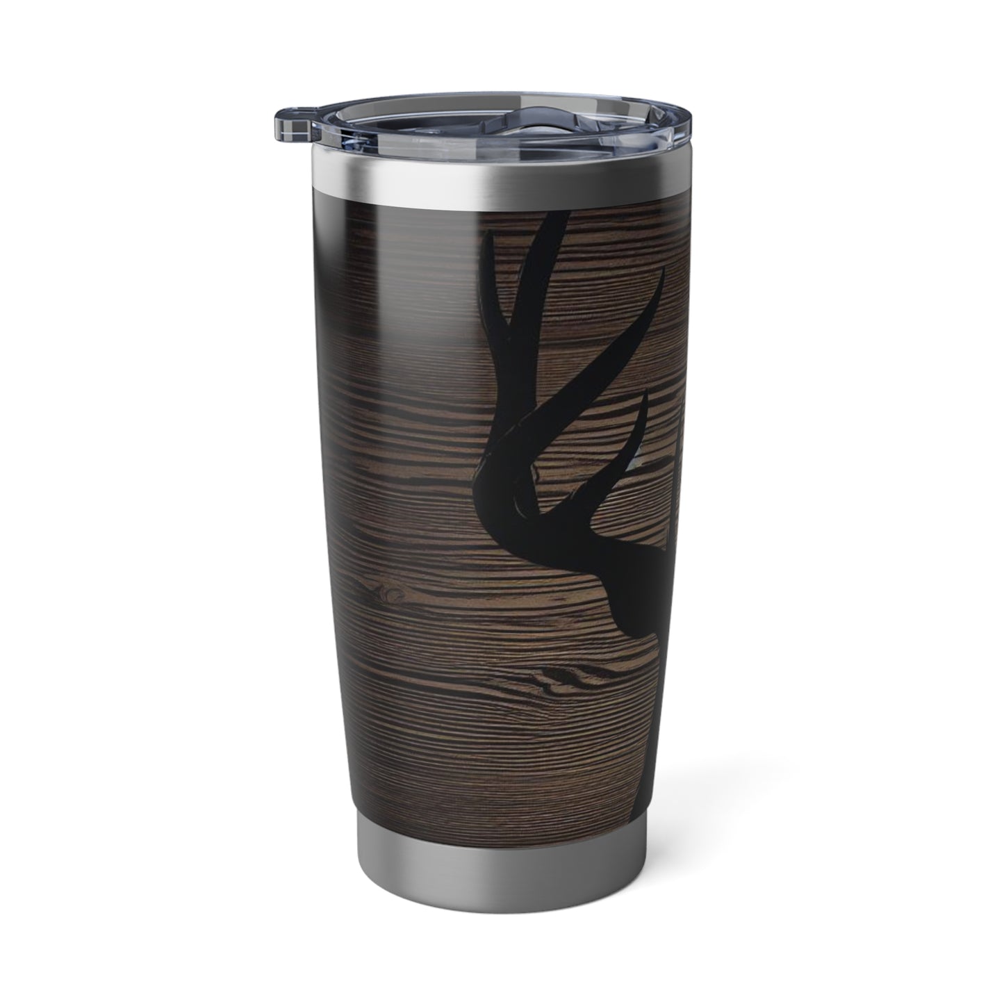 Buck silhouette wood grain Vagabond 20oz Tumbler