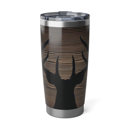 Buck silhouette wood grain Vagabond 20oz Tumbler