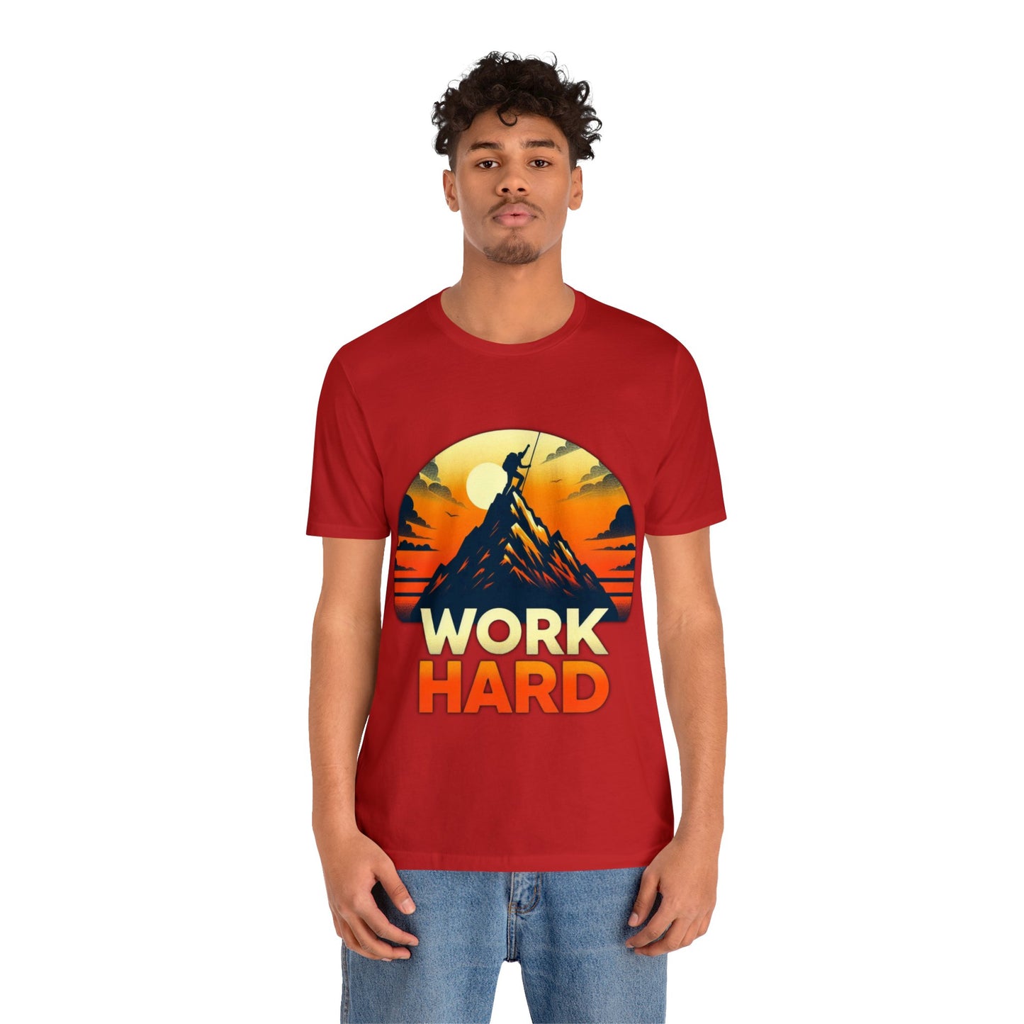 Work Hard Unisex Jersey Short Sleeve Tee