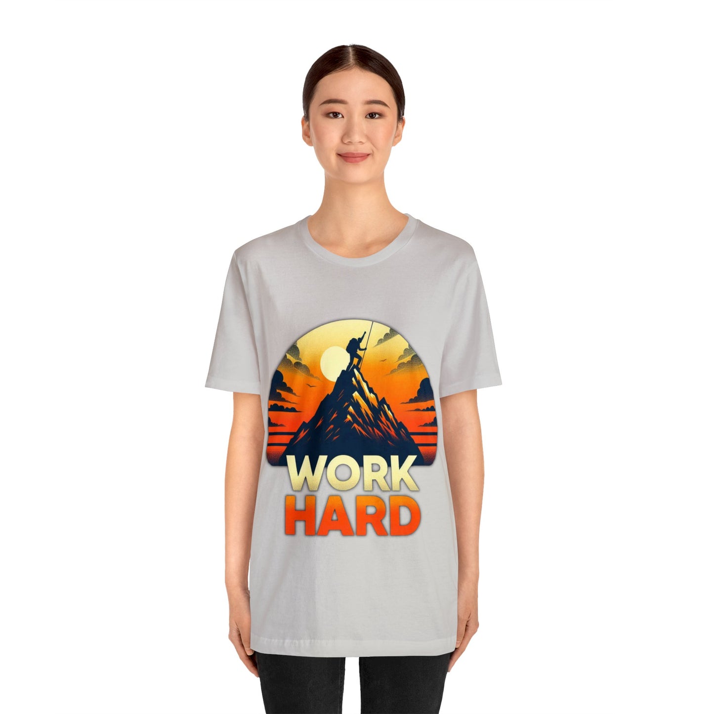 Work Hard Unisex Jersey Short Sleeve Tee