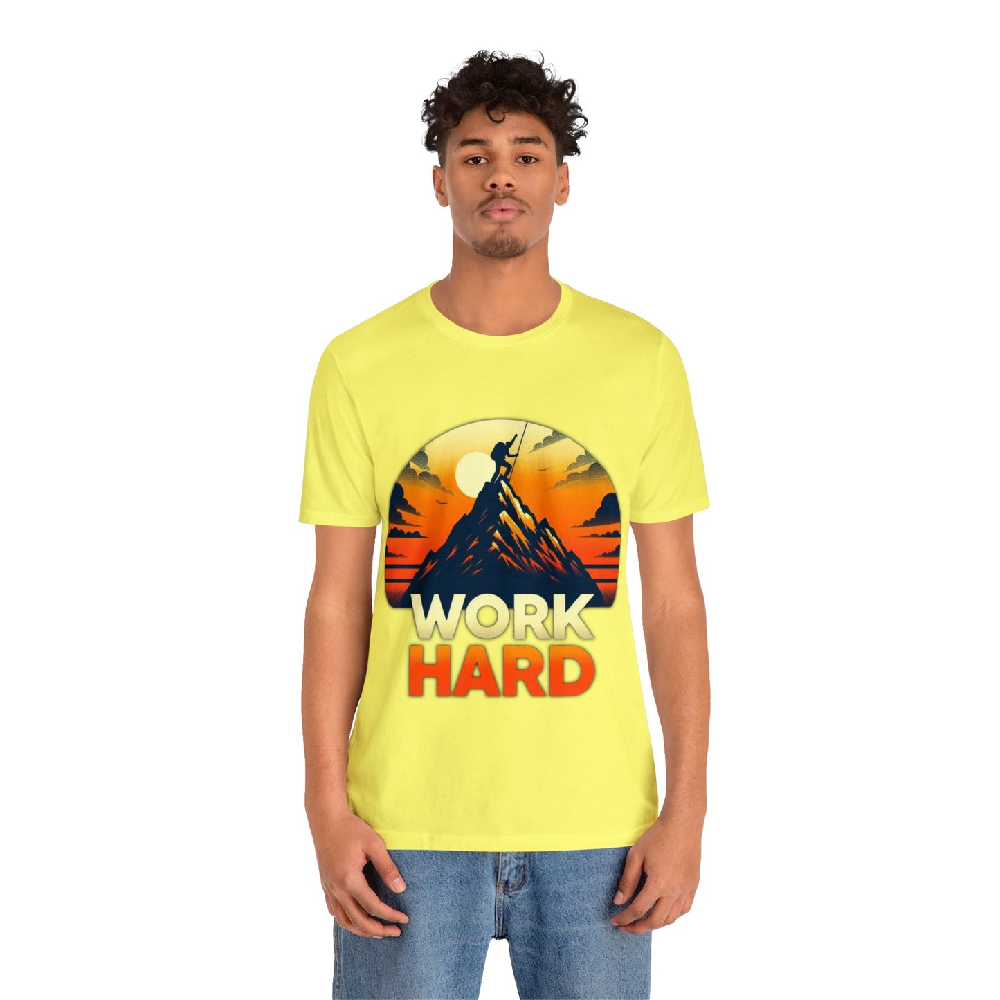 Work Hard Unisex Jersey Short Sleeve Tee