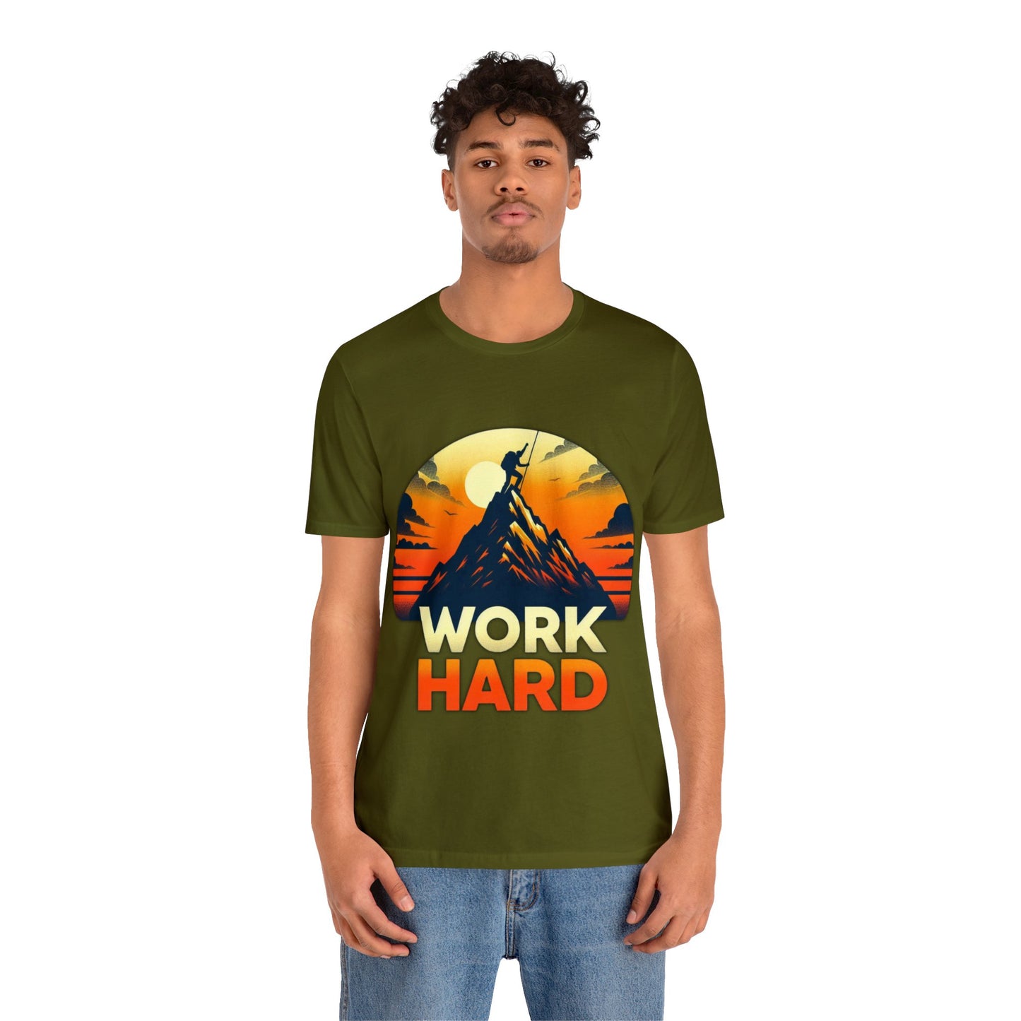 Work Hard Unisex Jersey Short Sleeve Tee