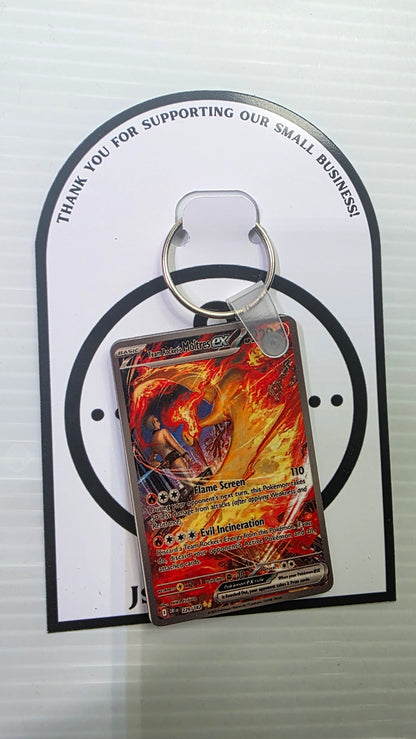 Mini Pokemon Card Keychain