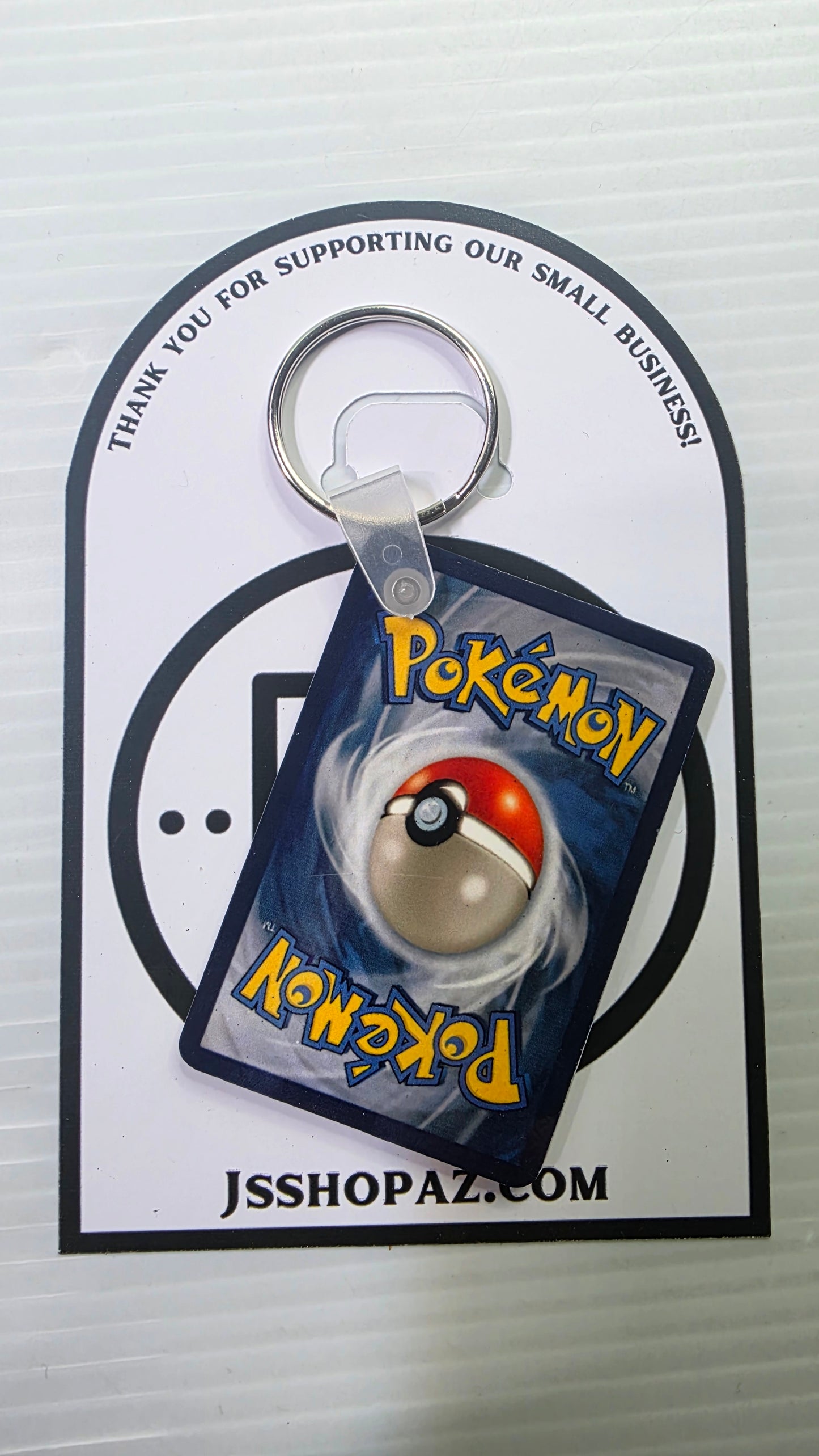Mini Pokemon Card Keychain