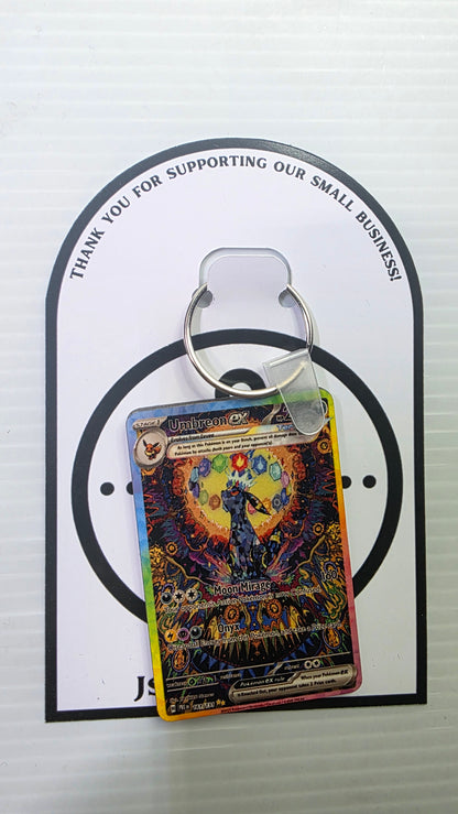 Mini Pokemon Card Keychain