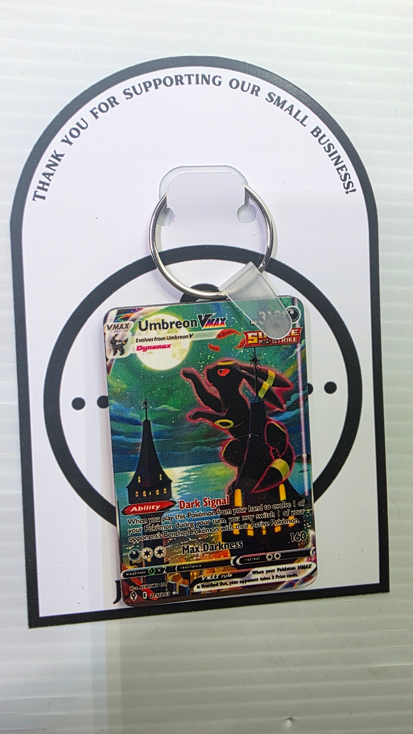 Mini Pokemon Card Keychain