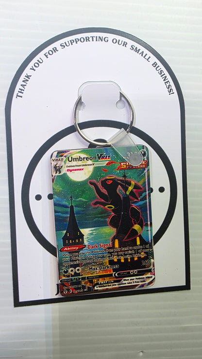 Mini Pokemon Card Keychain