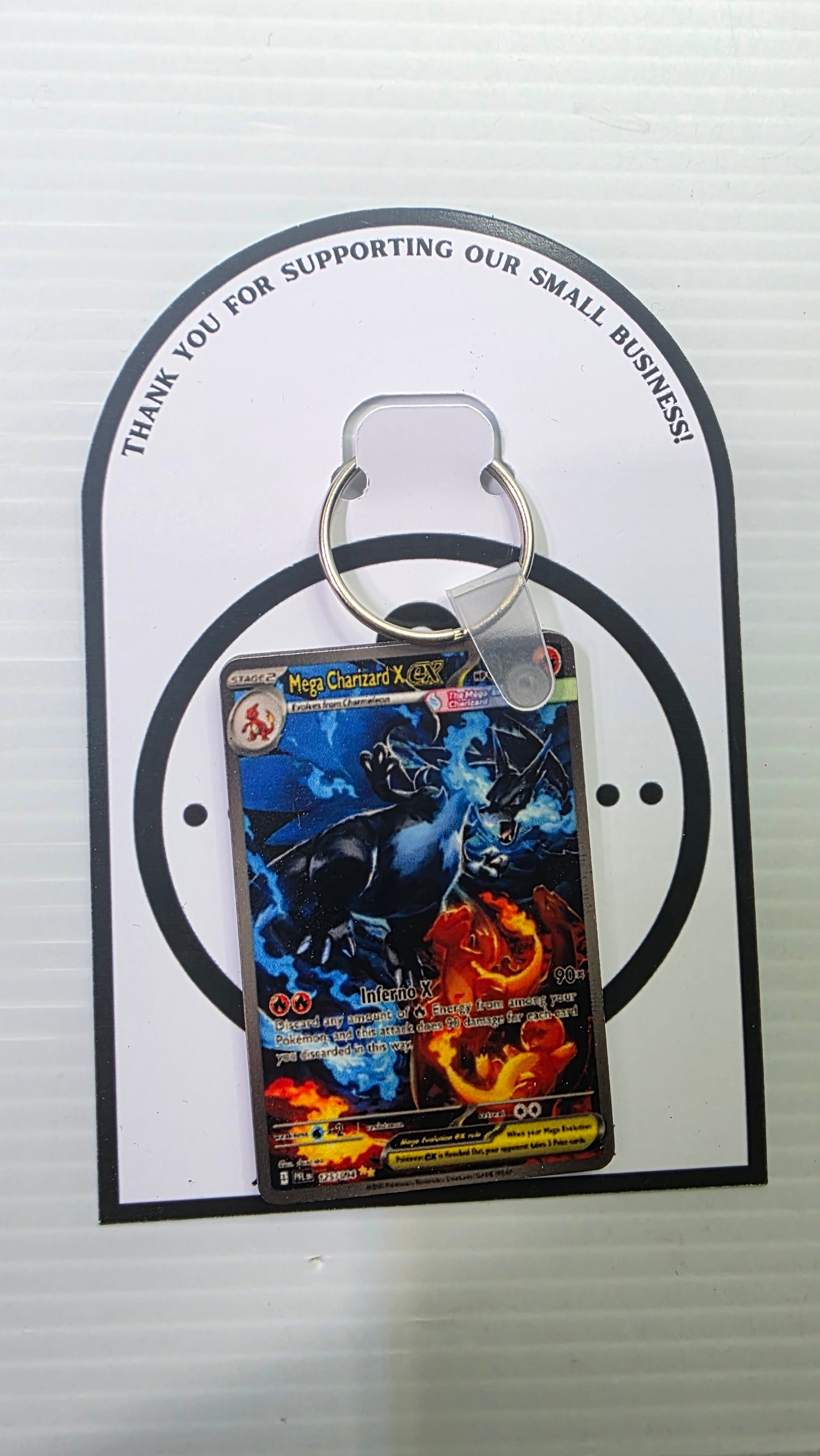 Mini Pokemon Card Keychain