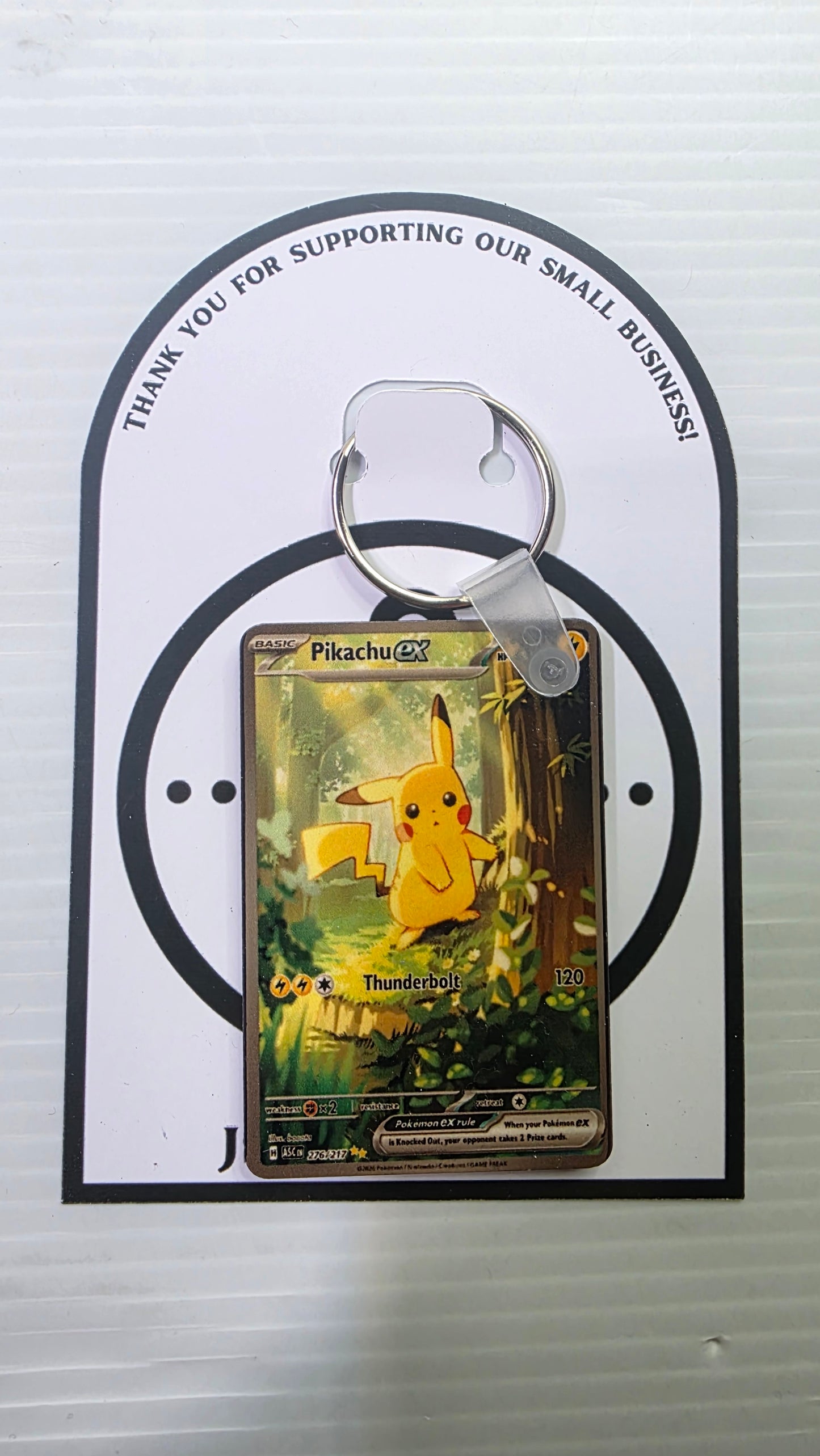 Mini Pokemon Card Keychain